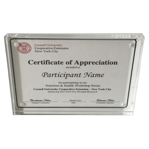 Acrylic Diploma Frame