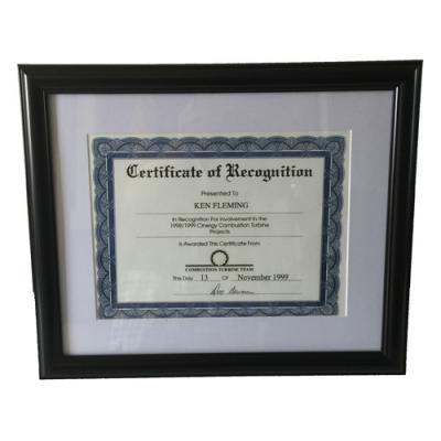 Plastic Certificate Frame